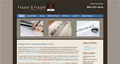 Desktop Screenshot of fraziertaxlaw.com